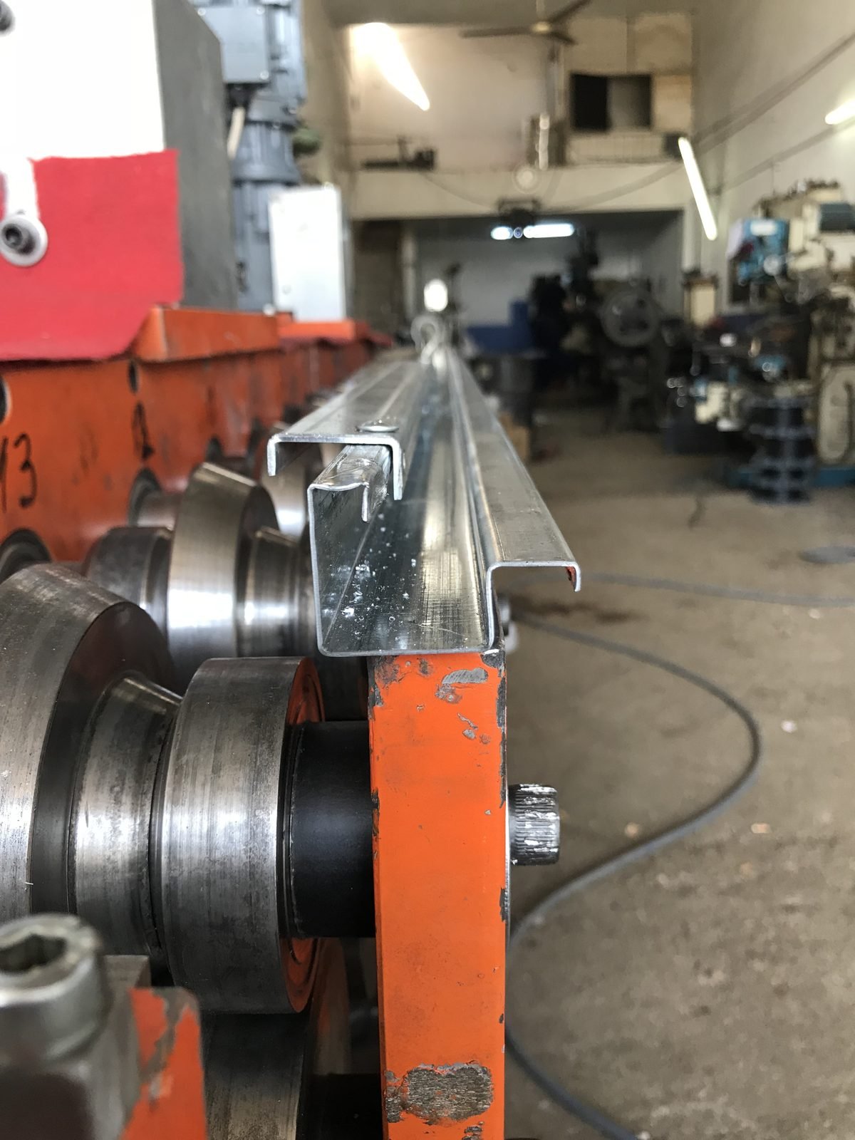 Elektrik Pano Profili Roll Form Hattı – genel görünüm
